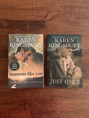 Karen Kingsbury Just Once and Someone Like You paperback books